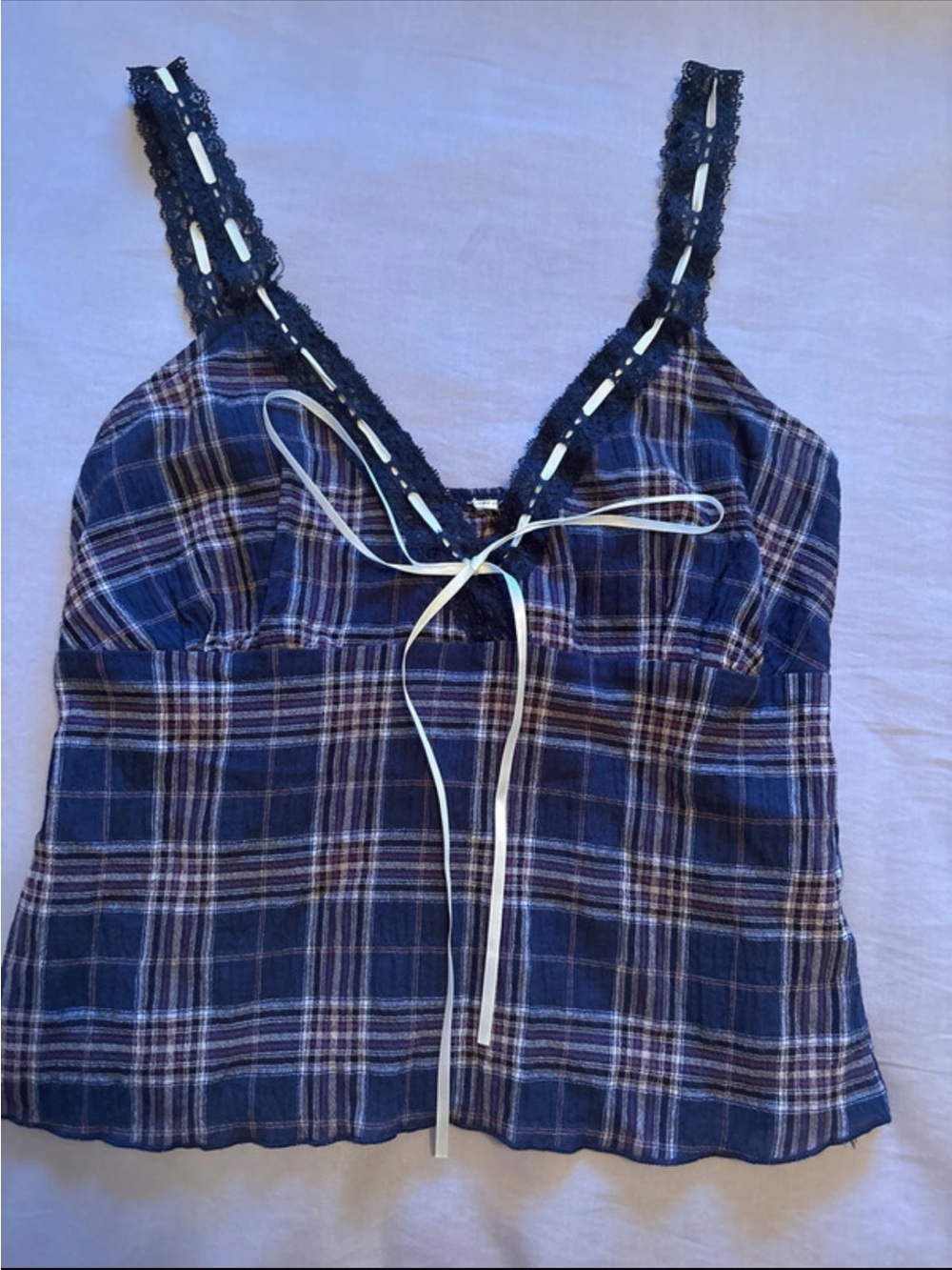 Edikted Lace And Ribbon Top